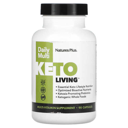 NaturesPlus, Keto Living, Daily Multi, 90 Capsules - Image 1