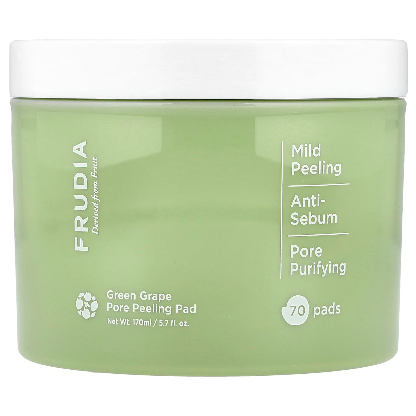 Green Grape Pore Peeling Pad by Frudia - 70 Pads, 5.7 fl oz - Image 1