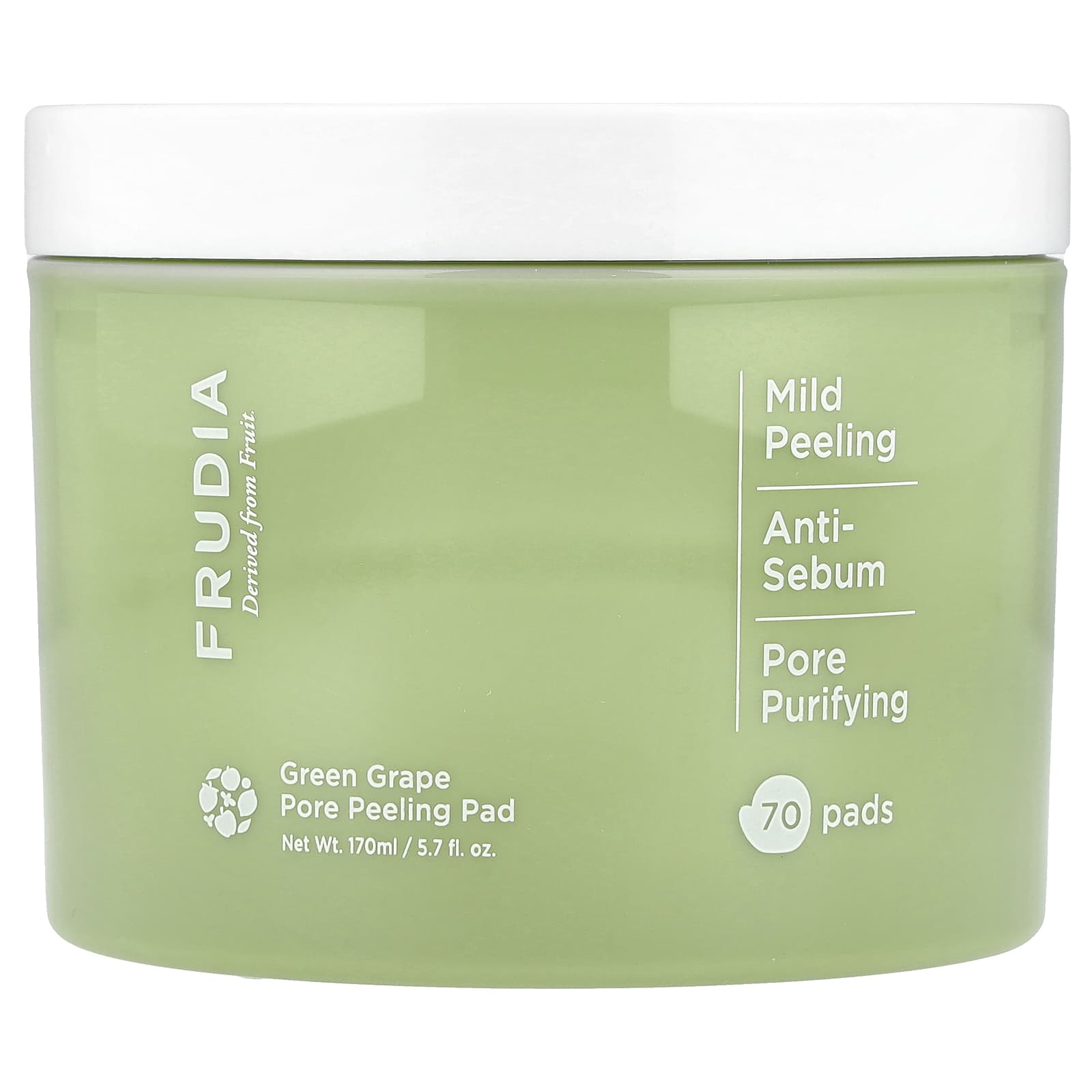 Green Grape Pore Peeling Pad by Frudia - 70 Pads, 5.7 fl oz - Image 1