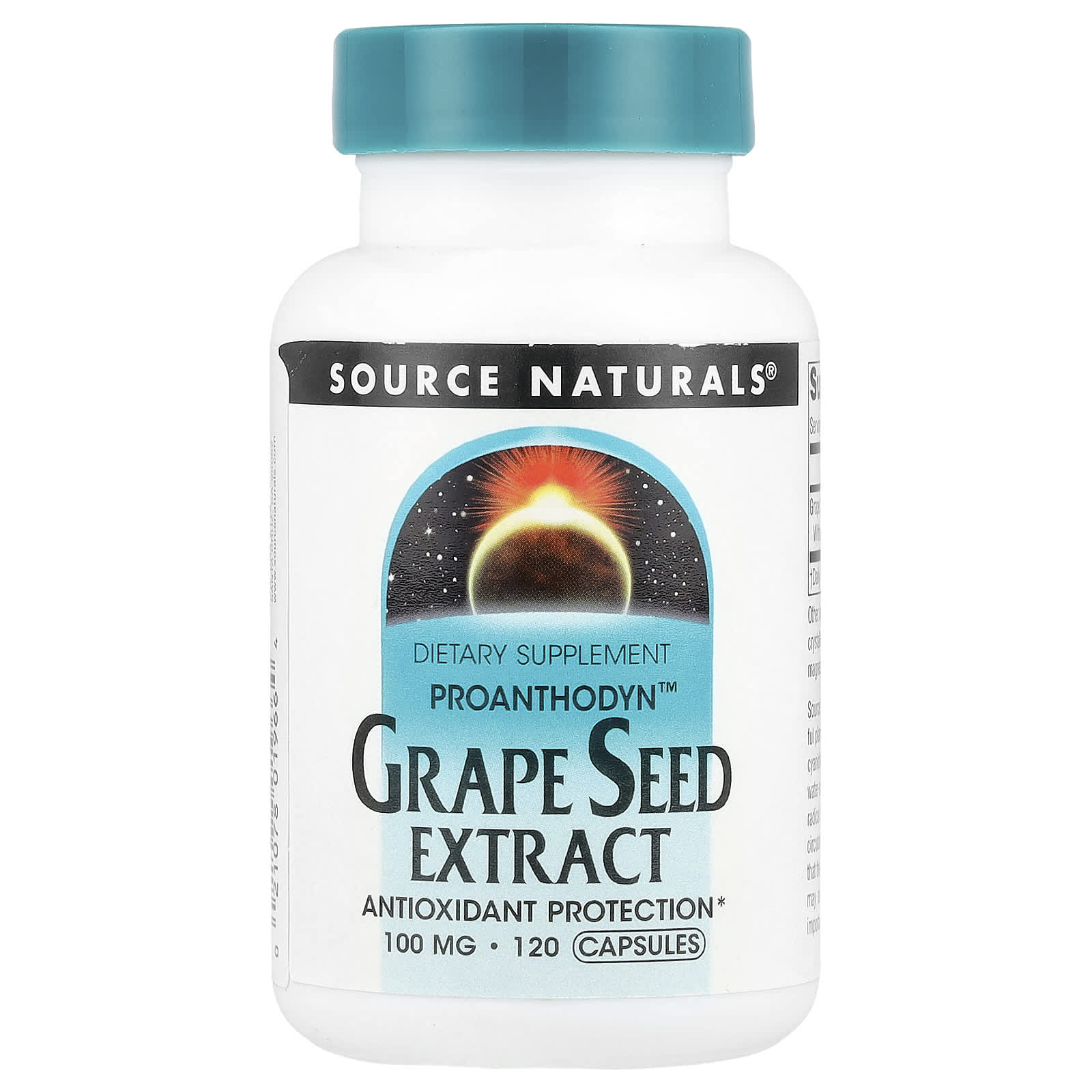Source Naturals, Proanthodyn™, Grape Seed Extract, 100 mg, 120 Capsules - Image 1