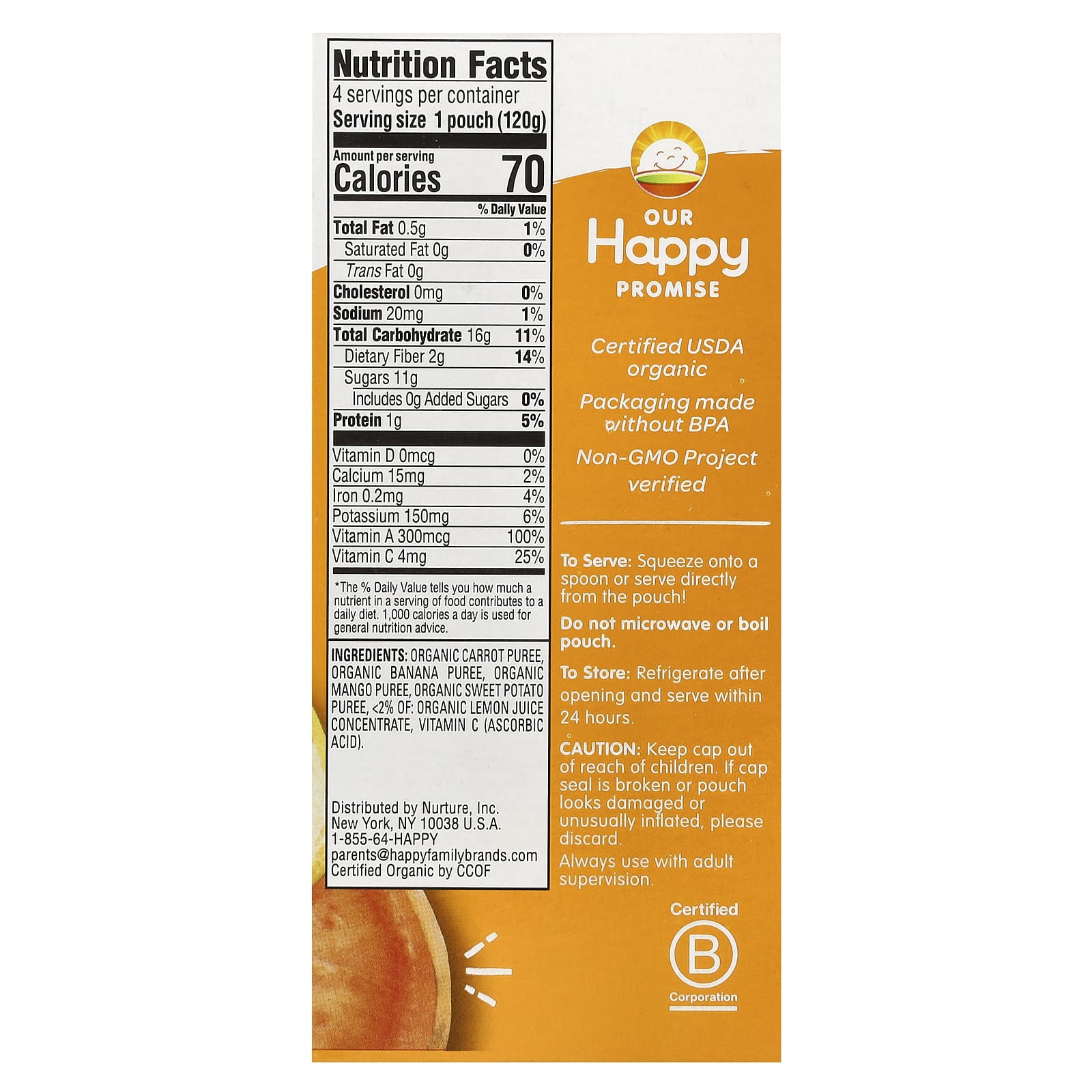 Organic Fruit & Veggie Pouches for Happy Tots - Image 2