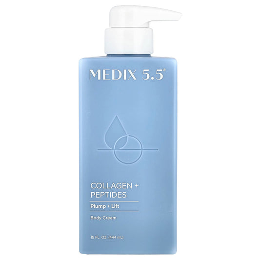 Medix 5.5, Body Cream, Collagen + Peptides, 15 fl oz (444 ml) - Image 1