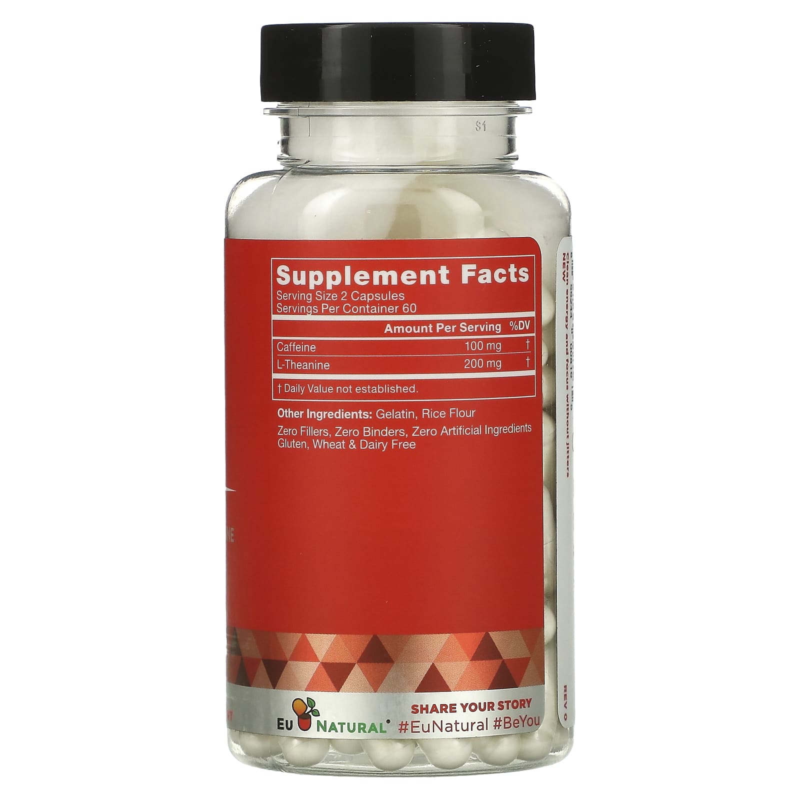 Eu Natural, ELITE FOCUS, Caffeine & L-Theanine, 120 Capsules