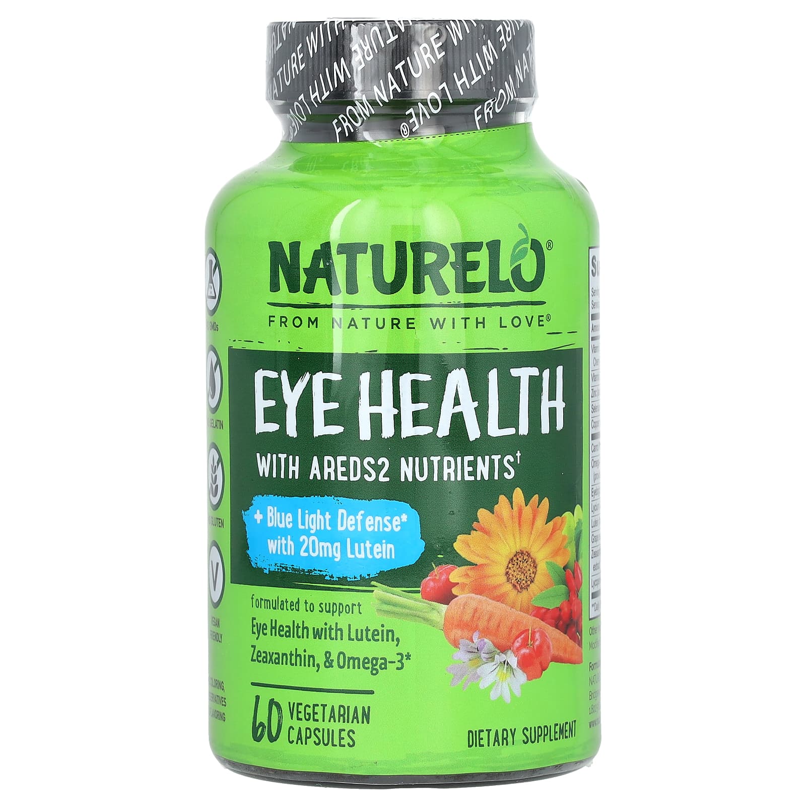 NATURELO, Eye Health, 60 Vegetarian Capsules - Image 1