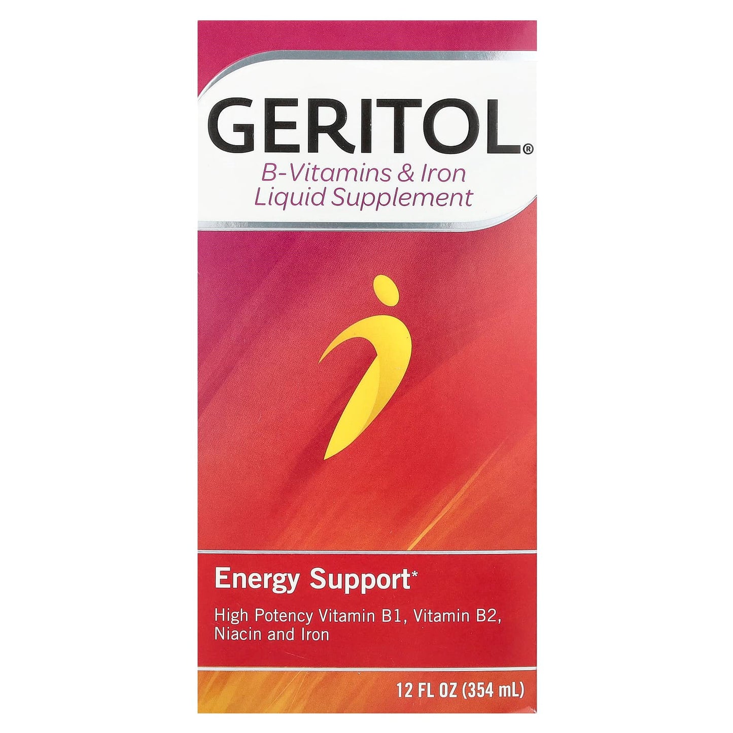 Geritol, B-Vitamins & Iron Liquid Supplement, 12 fl oz (354 ml)