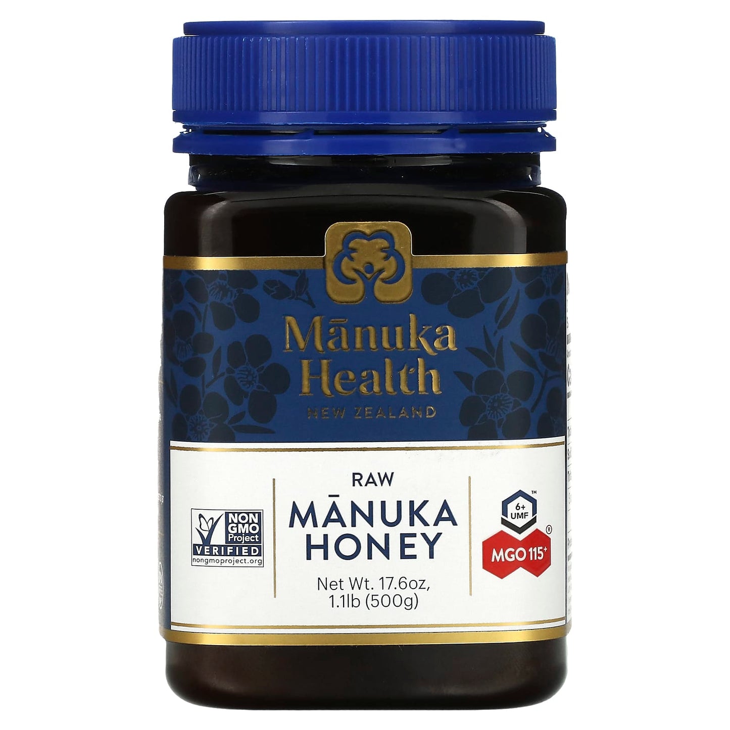 Manuka Health, Raw Manuka Honey, UMF 6+, MGO 115+, 17.6 oz (500 g) - Image 1