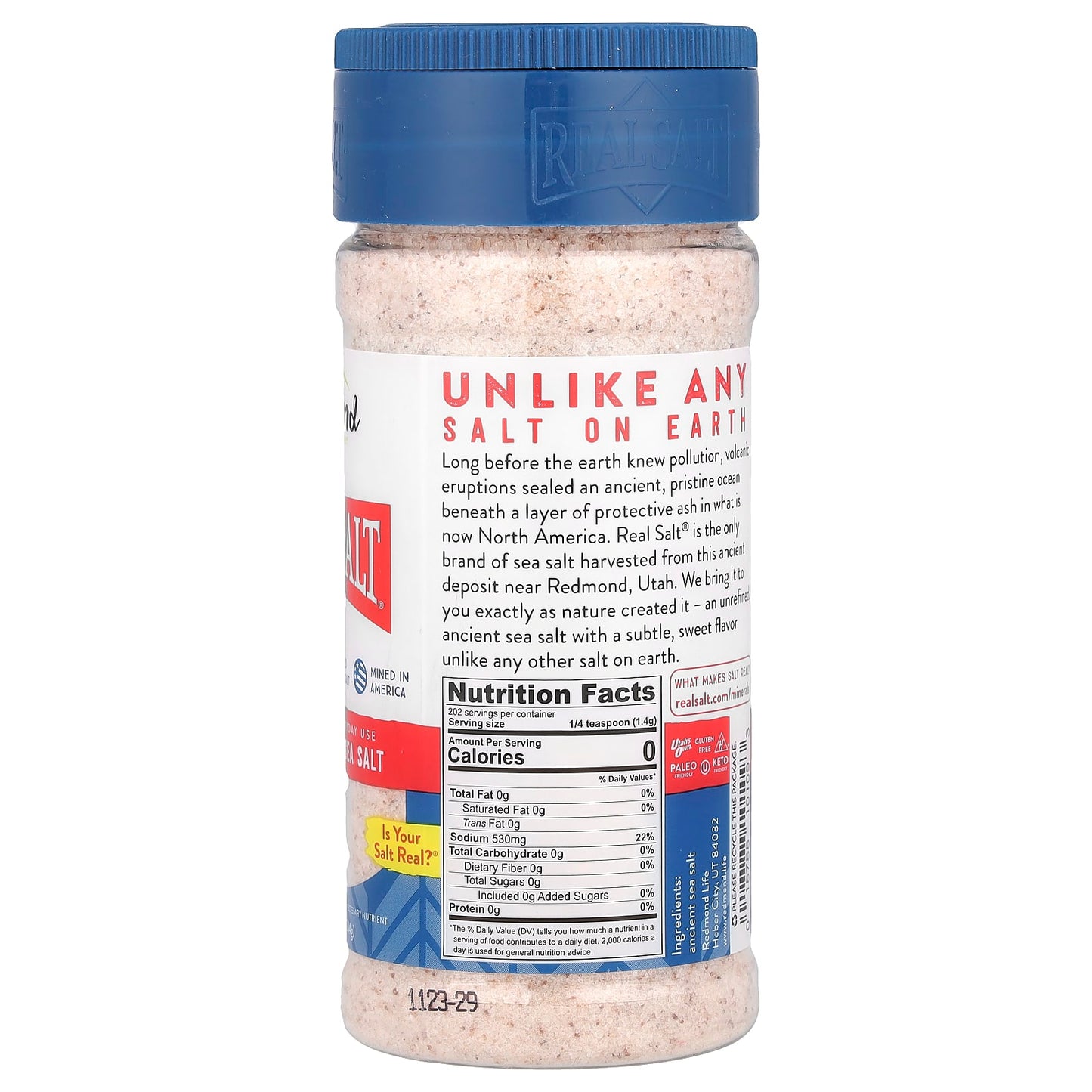 Redmond Trading Company, Real Salt®, Ancient Fine Sea Salt, 10 oz (284 g) - Image 2