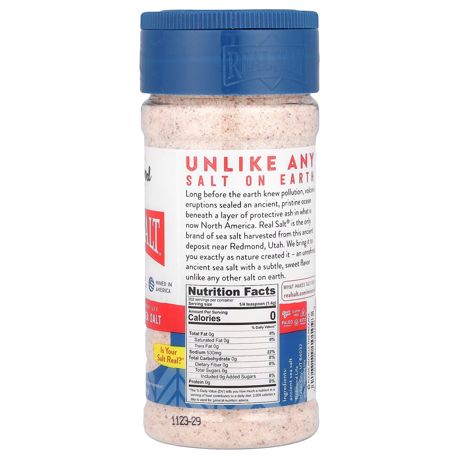 Redmond Trading Company, Real Salt®, Ancient Fine Sea Salt, 10 oz (284 g) - Image 2