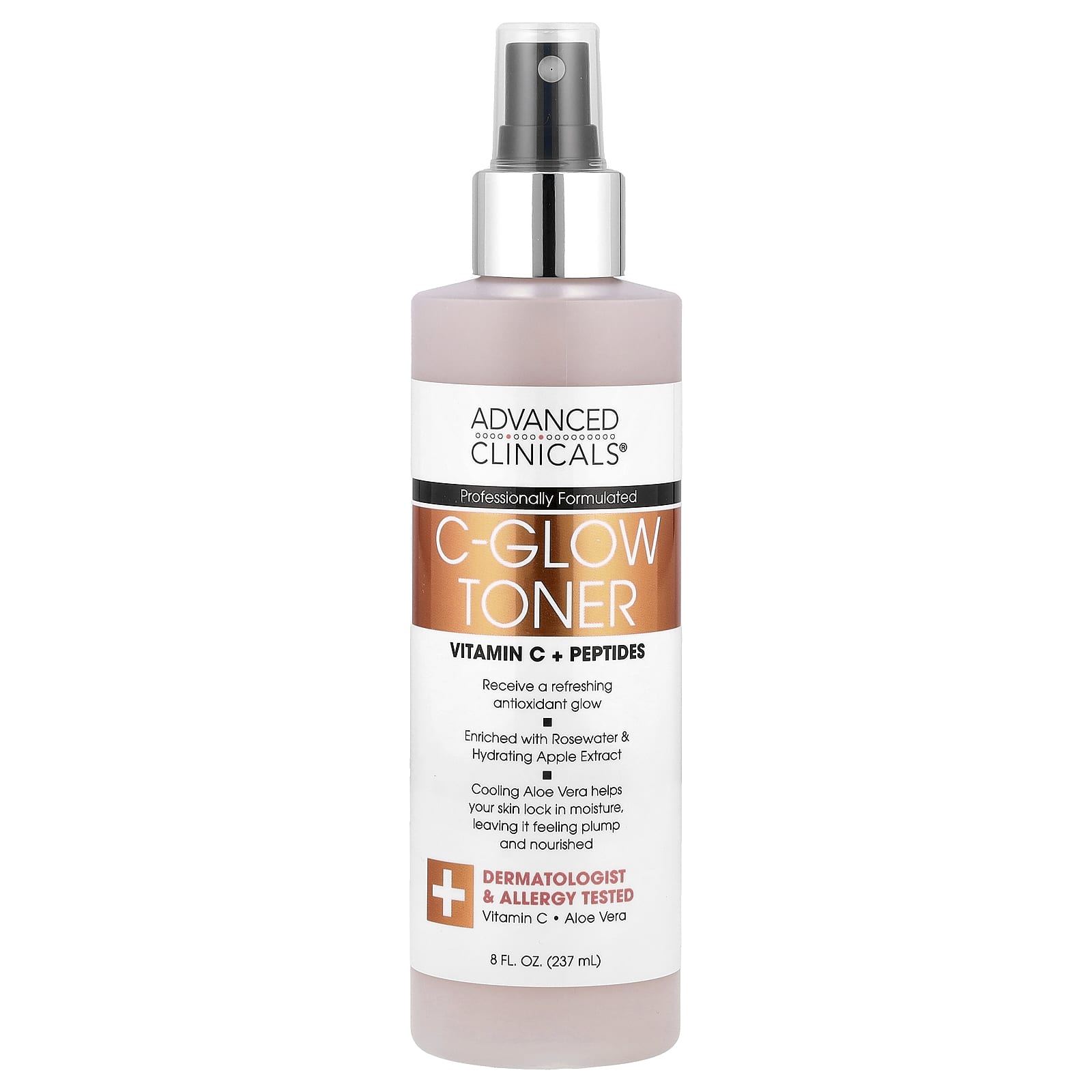 Vitamin C Toner for Glowing Skin - Advanced Clinicals, 8 fl oz - Image 1