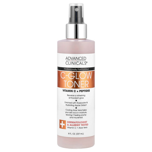 Vitamin C Toner for Glowing Skin - Advanced Clinicals, 8 fl oz - Image 1