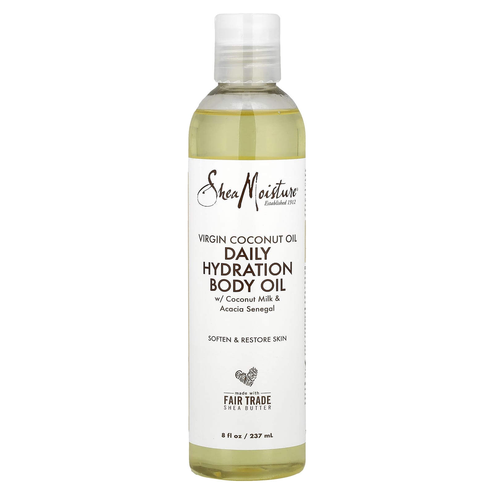 SheaMoisture, Virgin Coconut Oil, Daily Hydration Body Oil, 8 fl oz (237 ml) - Image 1