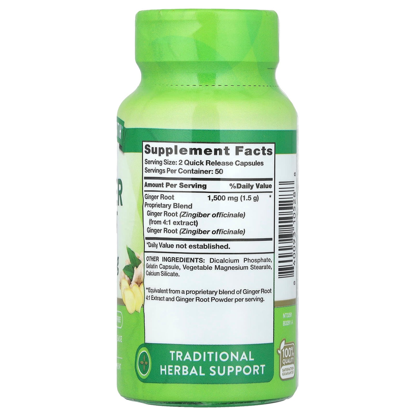 Nature's Truth, Ginger Root, 100 Quick Release Capsules (750 mg per Capsule) - Image 2