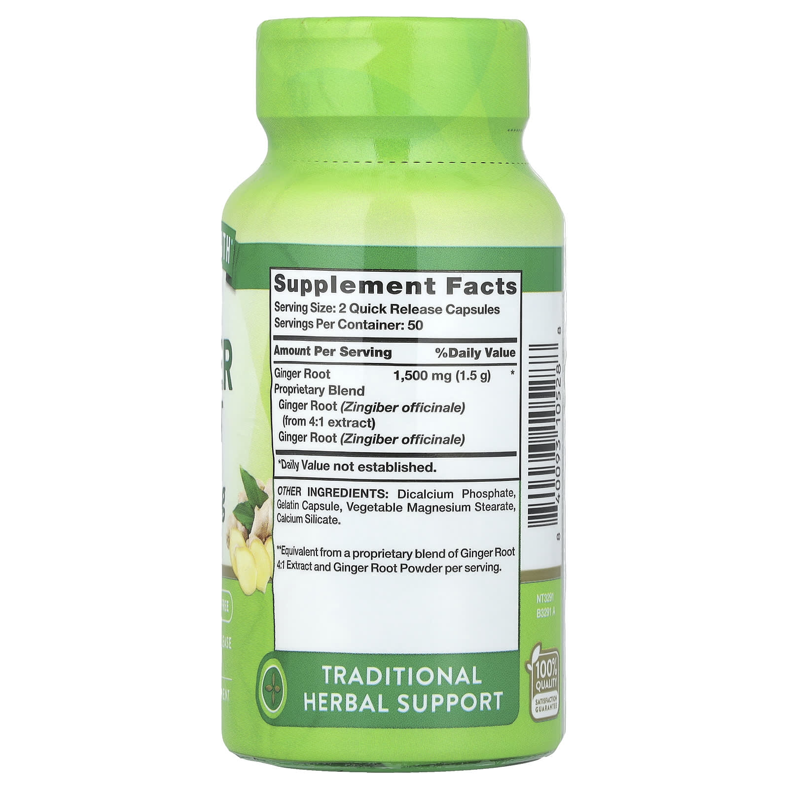 Nature's Truth, Ginger Root, 100 Quick Release Capsules (750 mg per Capsule) - Image 2