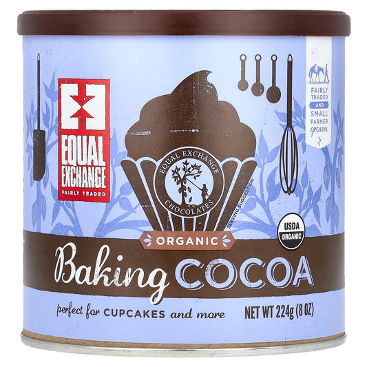 Fair Trade Organic Baking Cocoa by Equal Exchange, 8 oz - Image 1