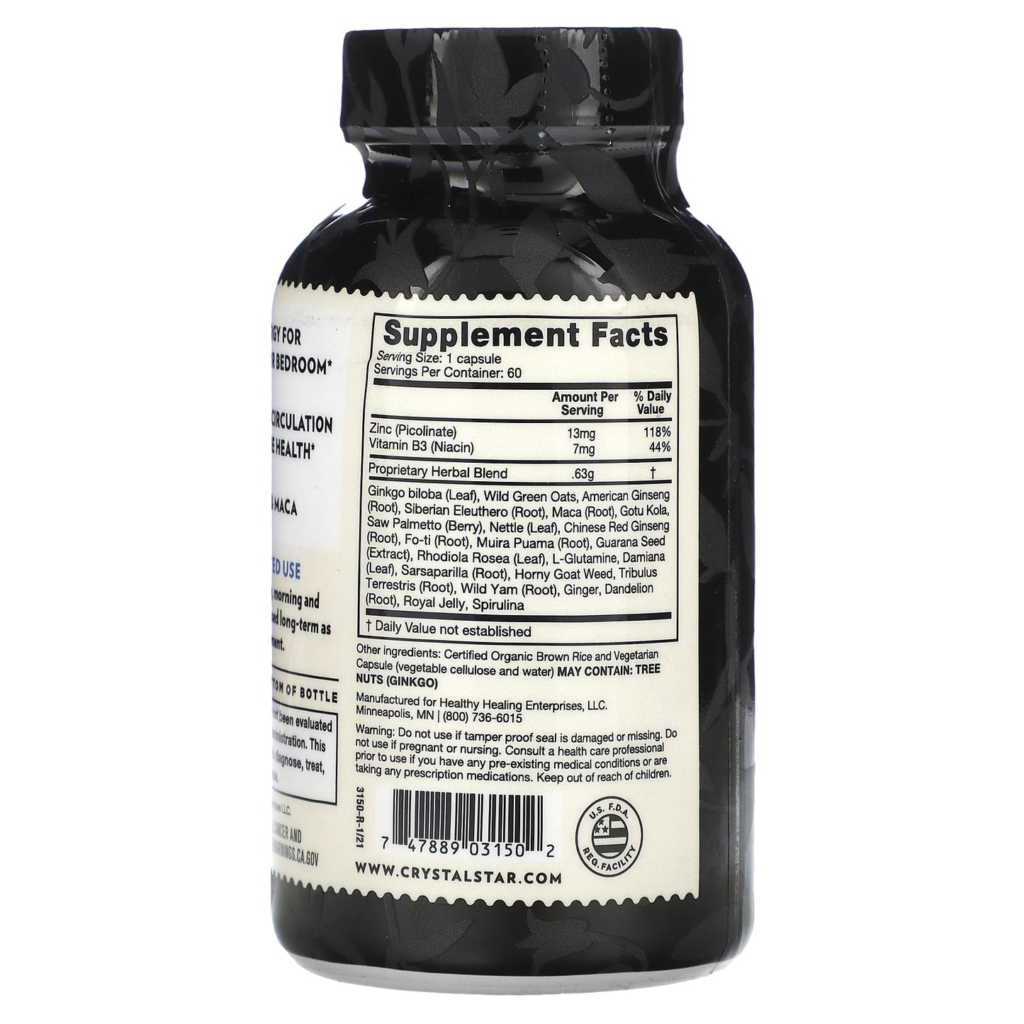 Boost Energy & Vitality with Crystal Star's Male Performance Supplement - Image 2