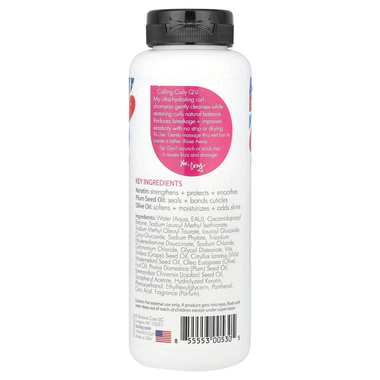 SoCozy, Kids®, Curl Shampoo, Ultra-Hydrating Cleanser, 10.5 fl oz (311 ml) - Image 2