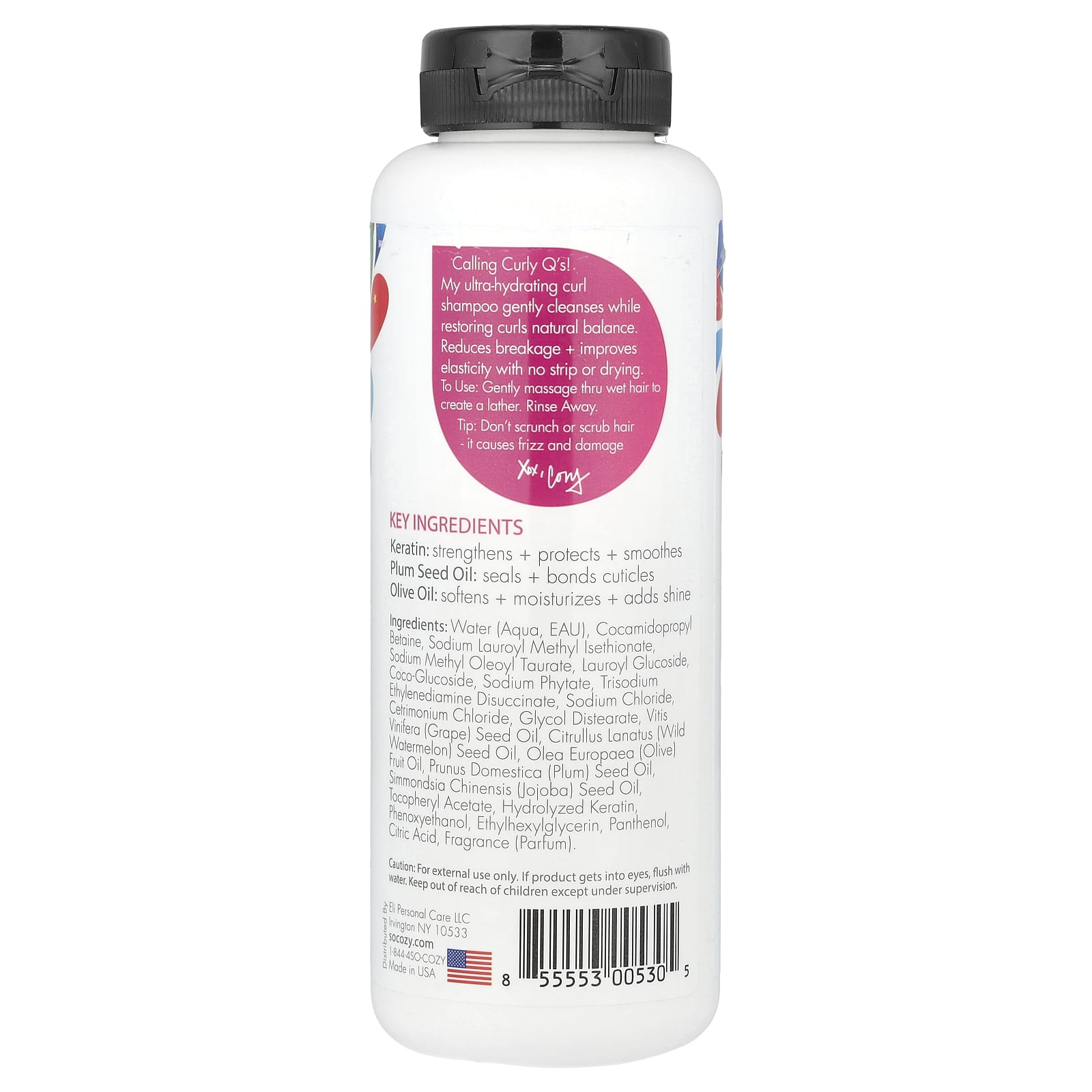 SoCozy, Kids®, Curl Shampoo, Ultra-Hydrating Cleanser, 10.5 fl oz (311 ml) - Image 2