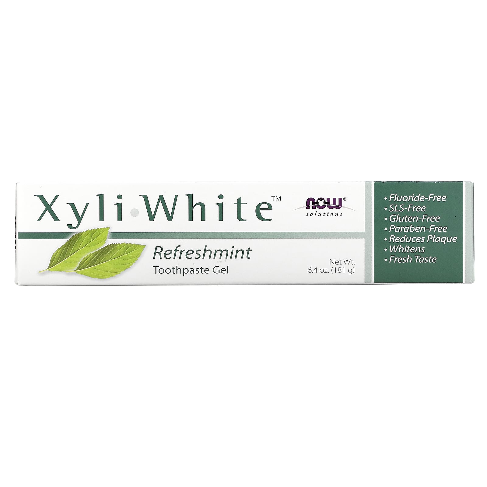 NOW Foods, Solutions, XyliWhite, Toothpaste Gel, Refreshmint, 6.4 oz (181 g) - Image 2
