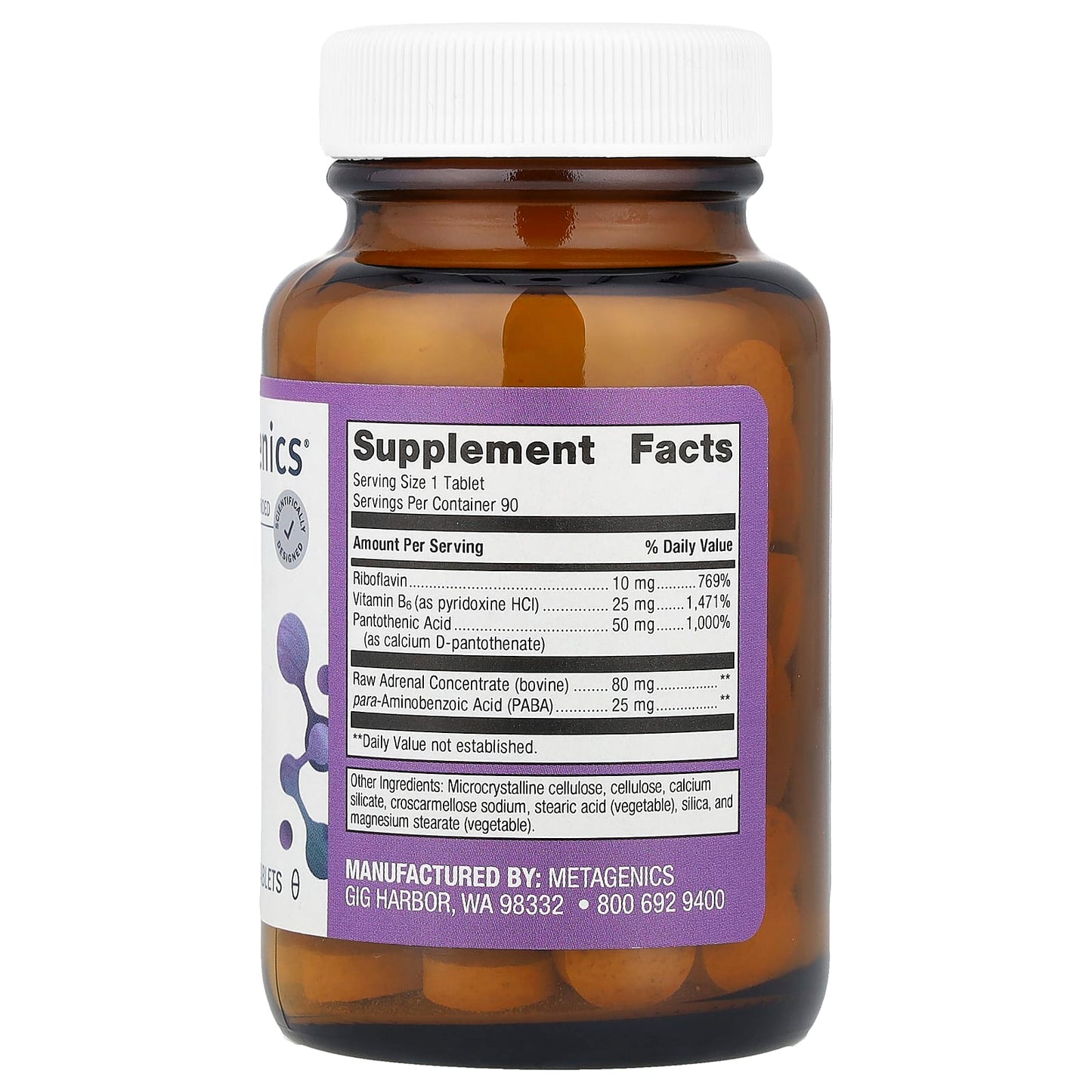 Metagenics, Adrenogen®, 90 Tablets - Image 2