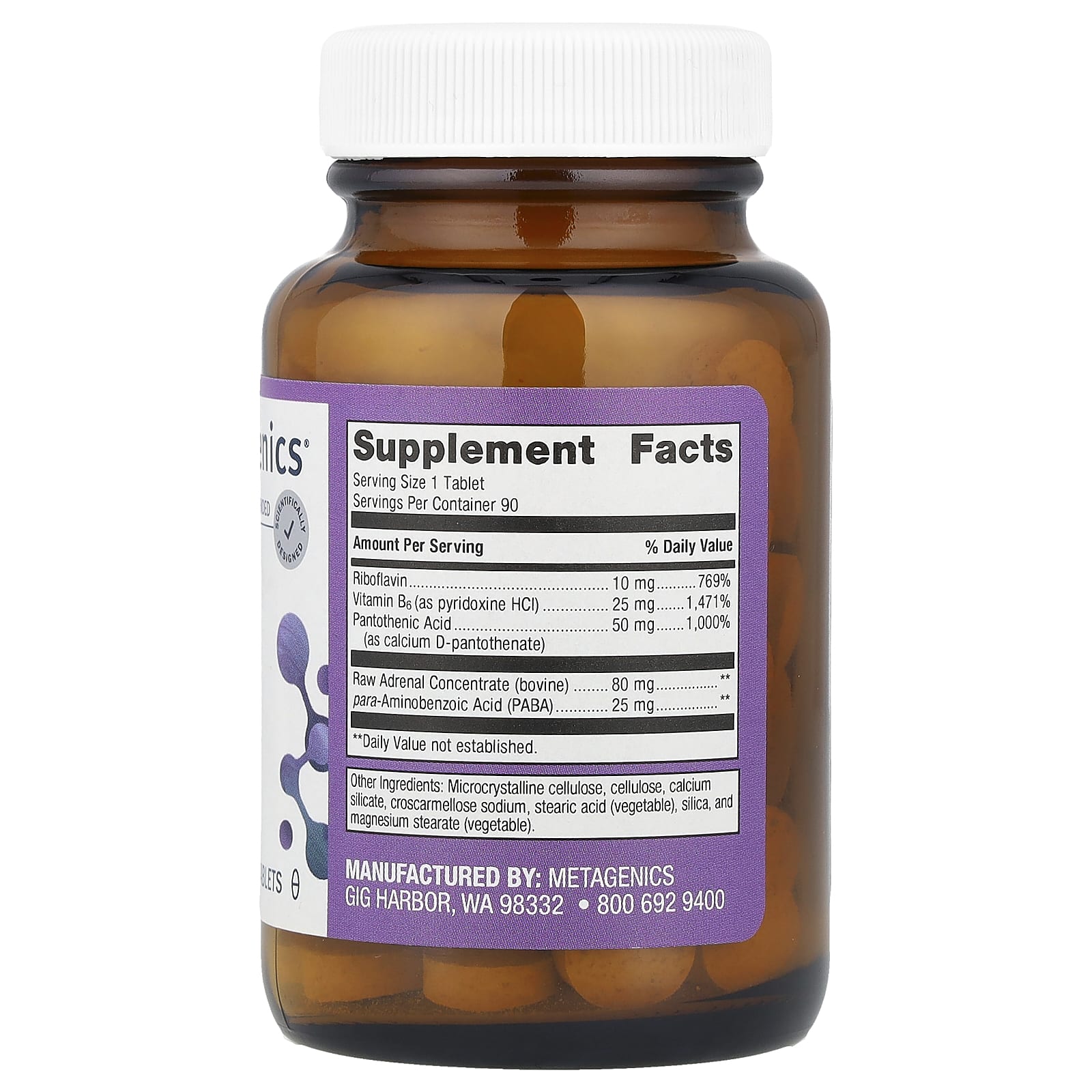Metagenics, Adrenogen®, 90 Tablets - Image 2