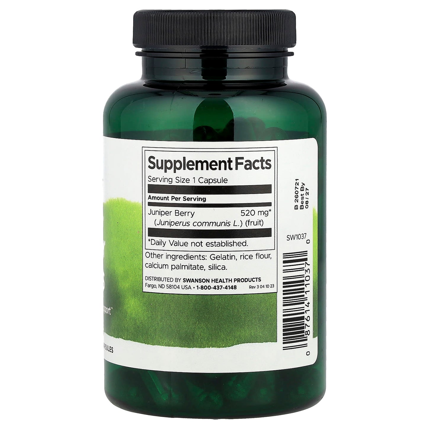 Swanson, Full Spectrum® Juniper Berries, 520 mg, 100 Capsules