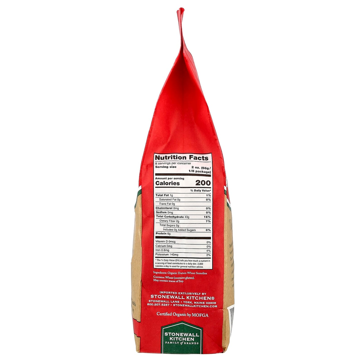 Montebello, Organic Strozzapreti, 16 oz (454 g) - Image 2