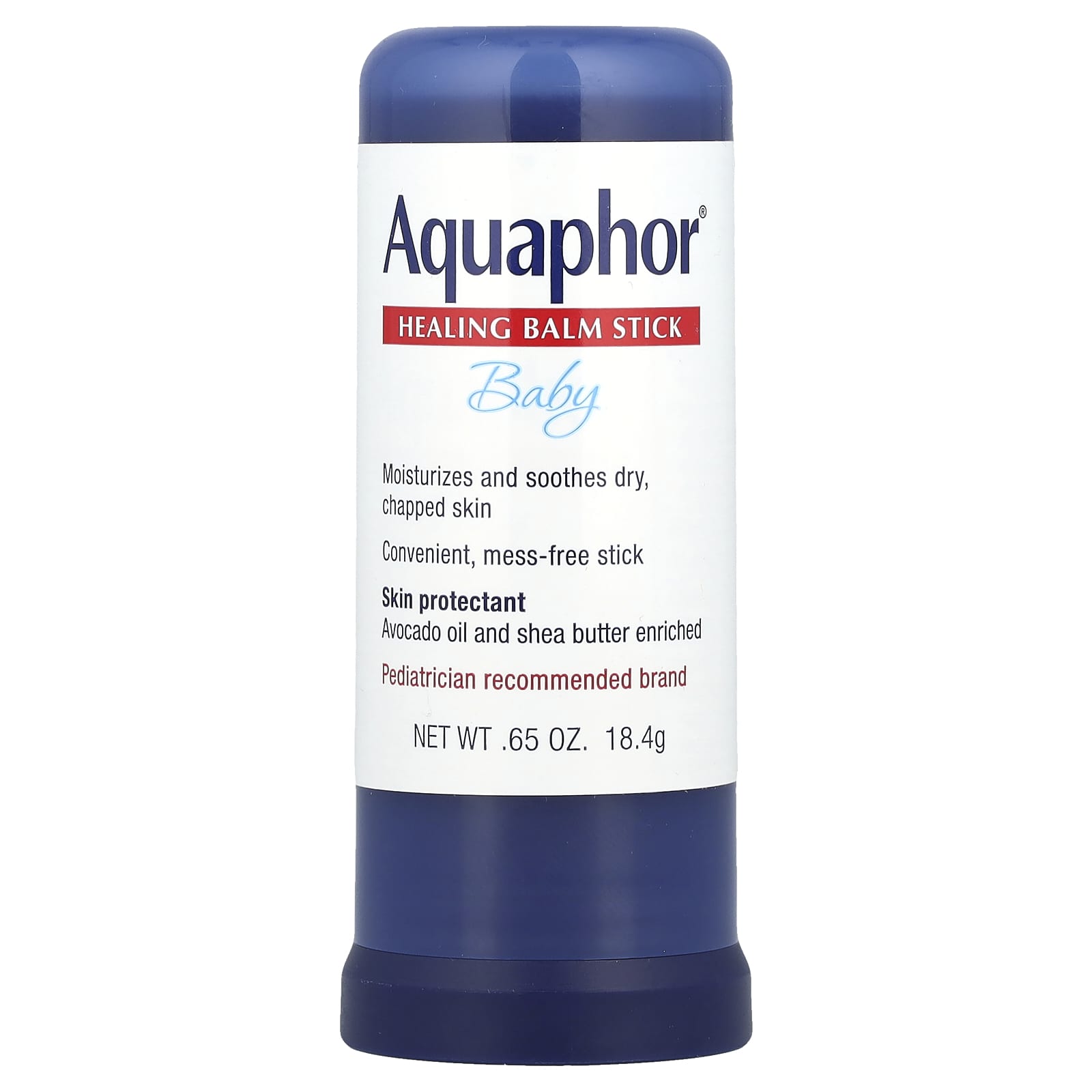 Aquaphor Baby Healing Balm Stick, Fragrance-Free, 0.65 oz - Image 1