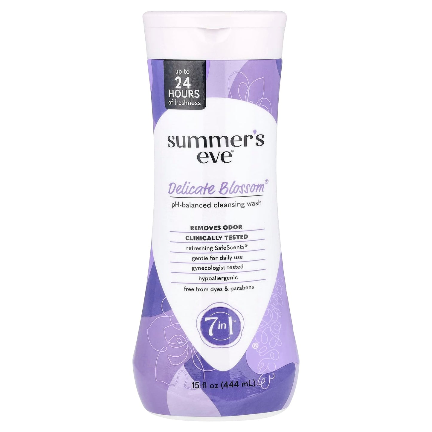 Summer's Eve, 7 in 1™ pH-Balanced Cleansing Wash, Delicate Blossom®, 15 fl oz (444 ml) - Image 1