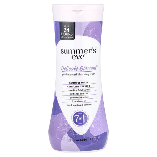 Summer's Eve, 7 in 1™ pH-Balanced Cleansing Wash, Delicate Blossom®, 15 fl oz (444 ml) - Image 1