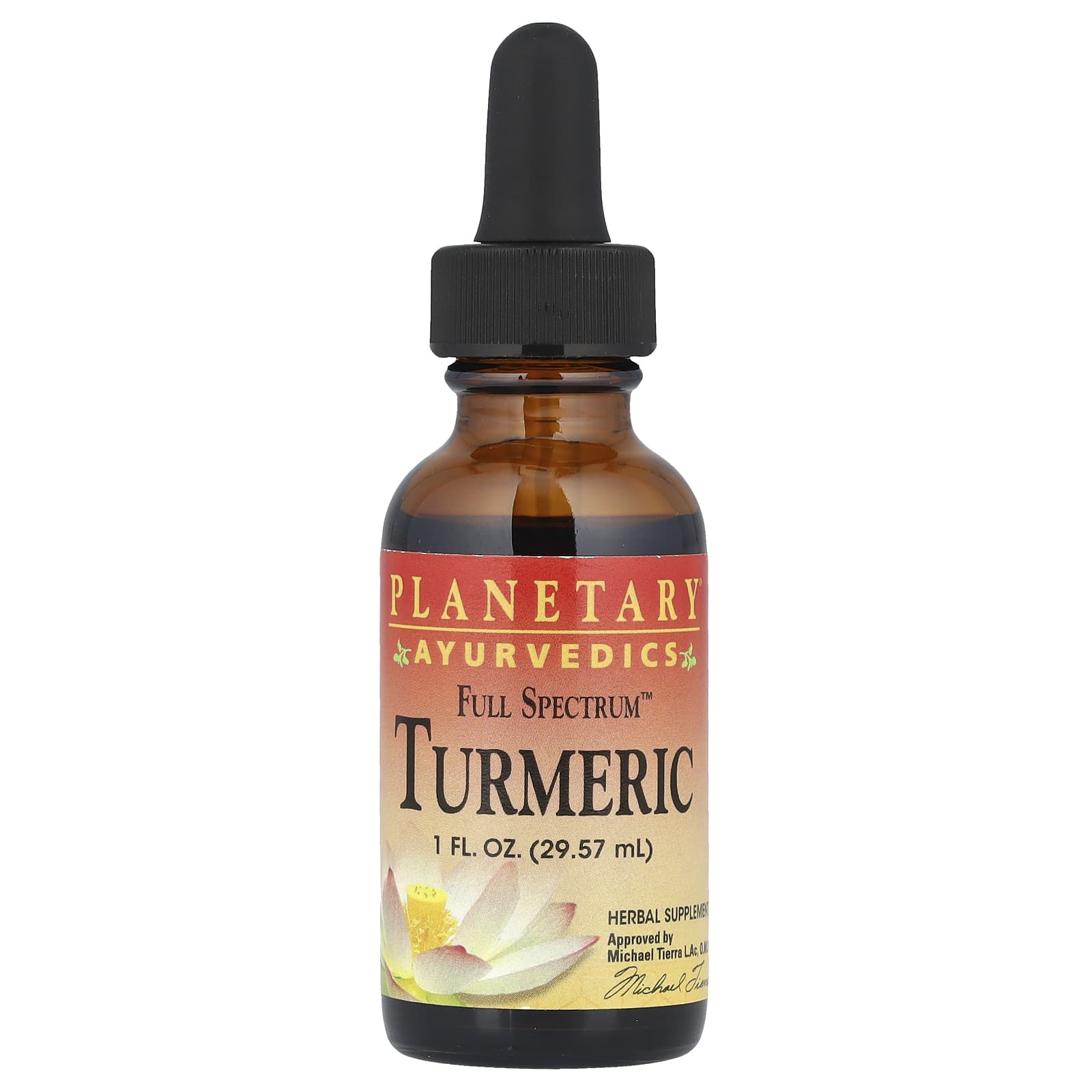 Planetary Herbals, Ayurvedics, Full Spectrum™  Turmeric, 1 fl oz (29.57 ml) - Image 1