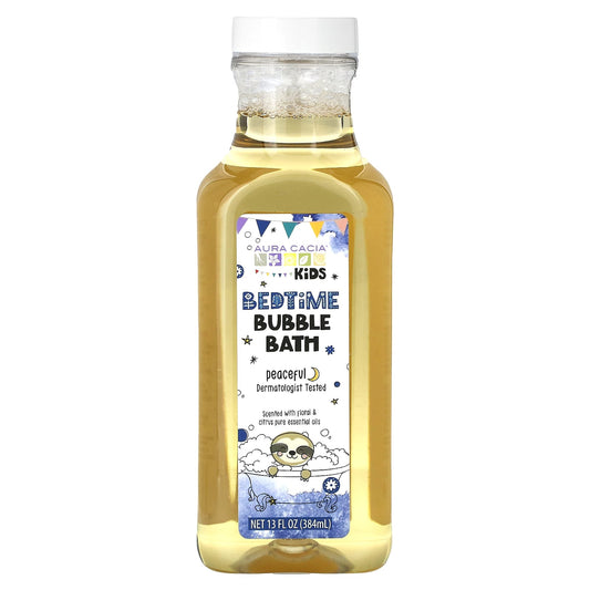 Aura Cacia Peaceful Kids Bedtime Bubble Bath, 13 fl oz (384 ml) - Image 1