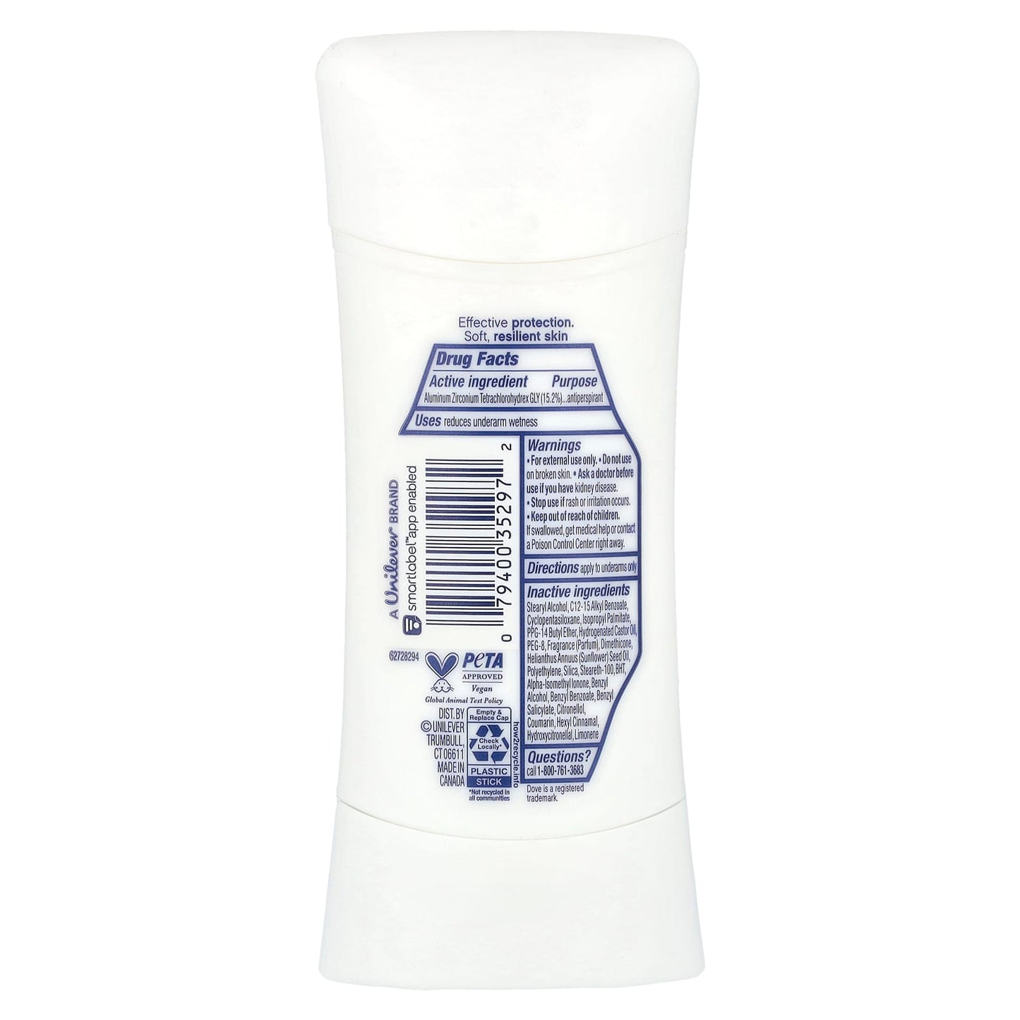 Dove Advanced Care Anti-Perspirant Deodorant, 2.6 oz, 72HR Protection - Image 2
