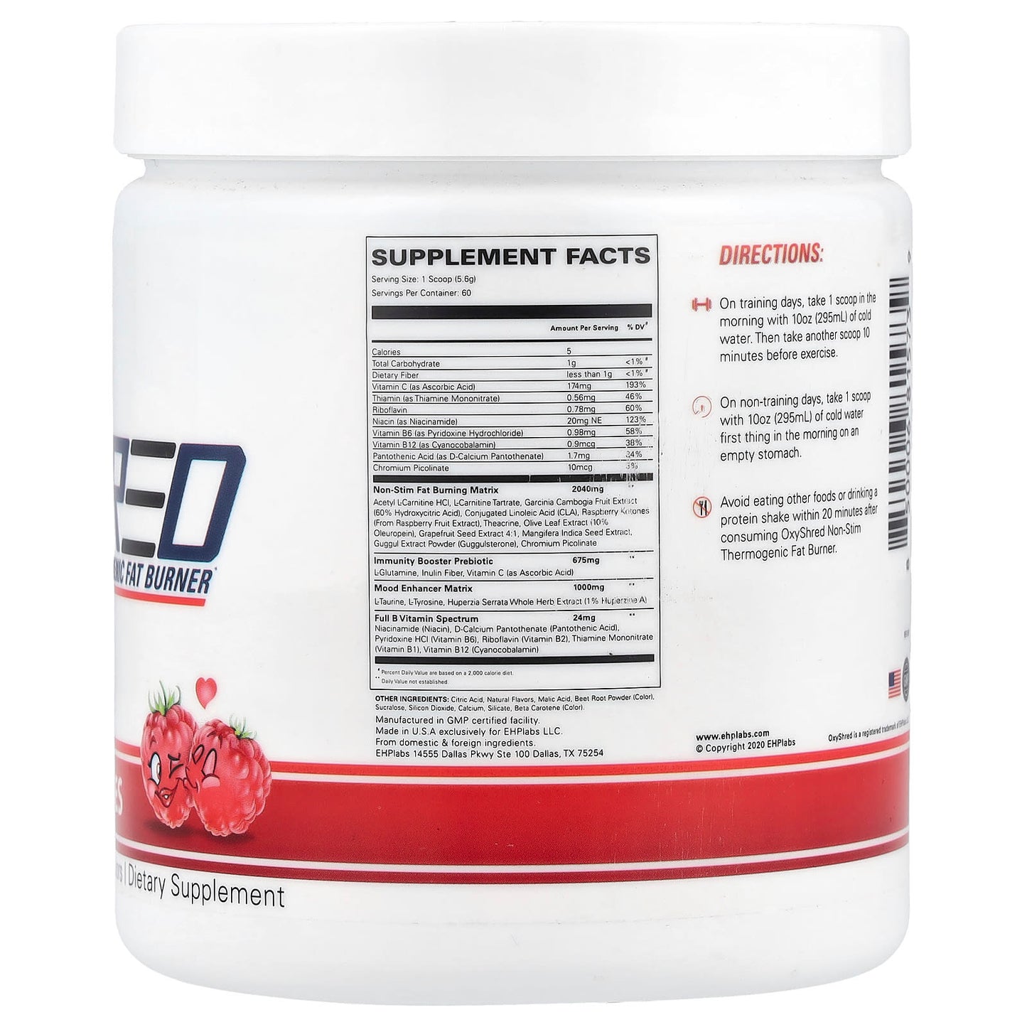 EHPlabs OxyShred Non-Stim Thermogenic Fat Burner - Image 2
