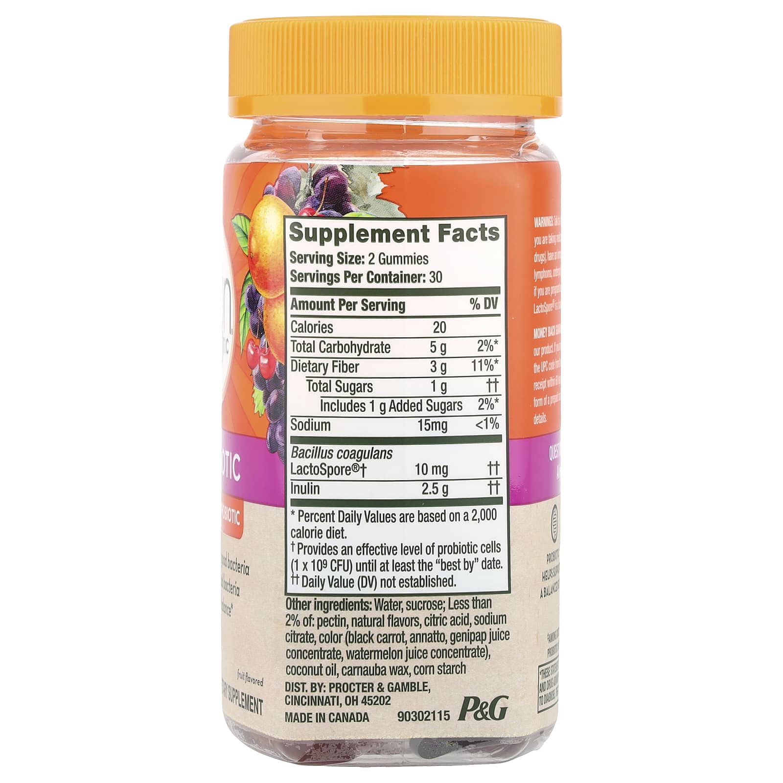 Align Probiotics Dualbiotic Gummies, Prebiotic + Probiotic, 60 Fruit Chews - Image 2