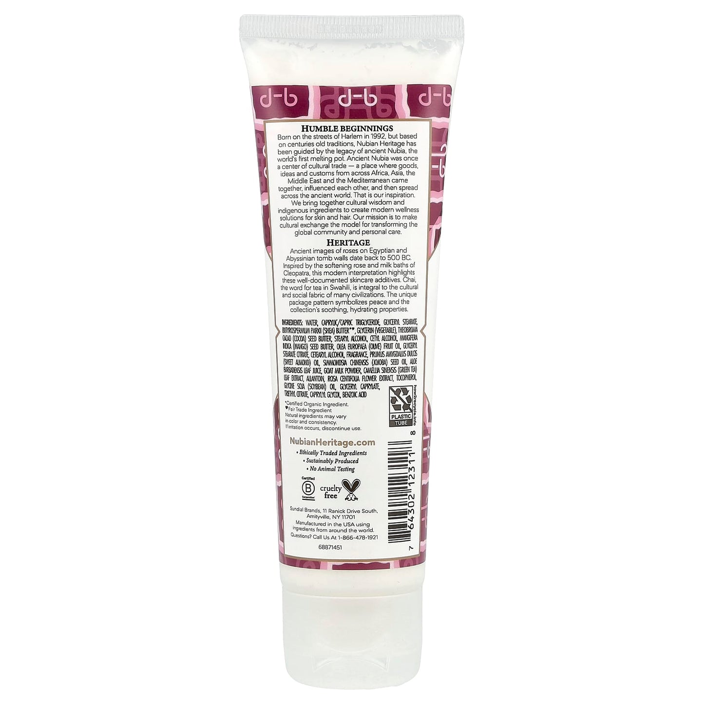 Nubian Heritage, Hand Cream, Goat's Milk & Chai, 4 fl oz (118 ml) - Image 2
