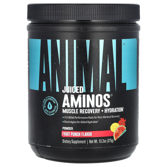 Animal Juiced Aminos - Fruit Punch - Post Workout Recovery & Hydration - Image 1