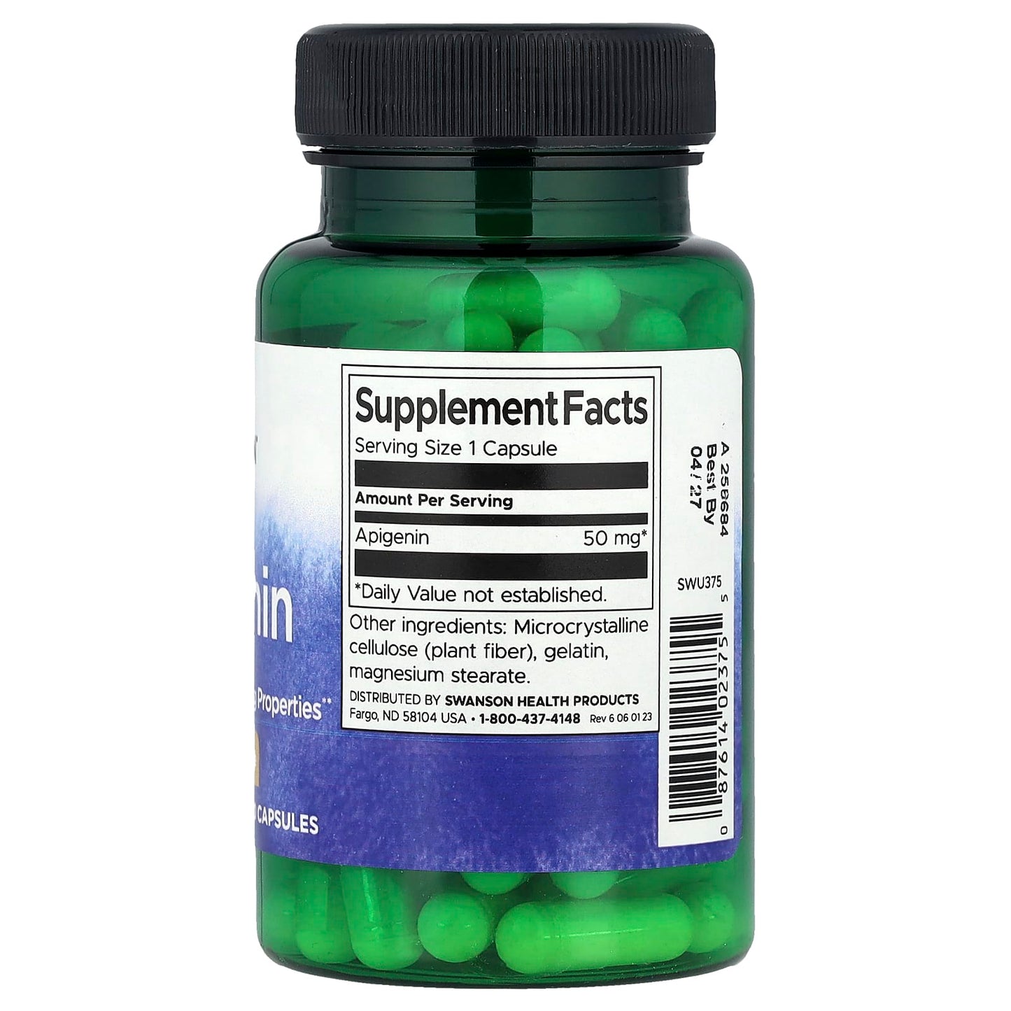 Swanson, Apigenin, 50 mg, 90 Capsules - Image 2