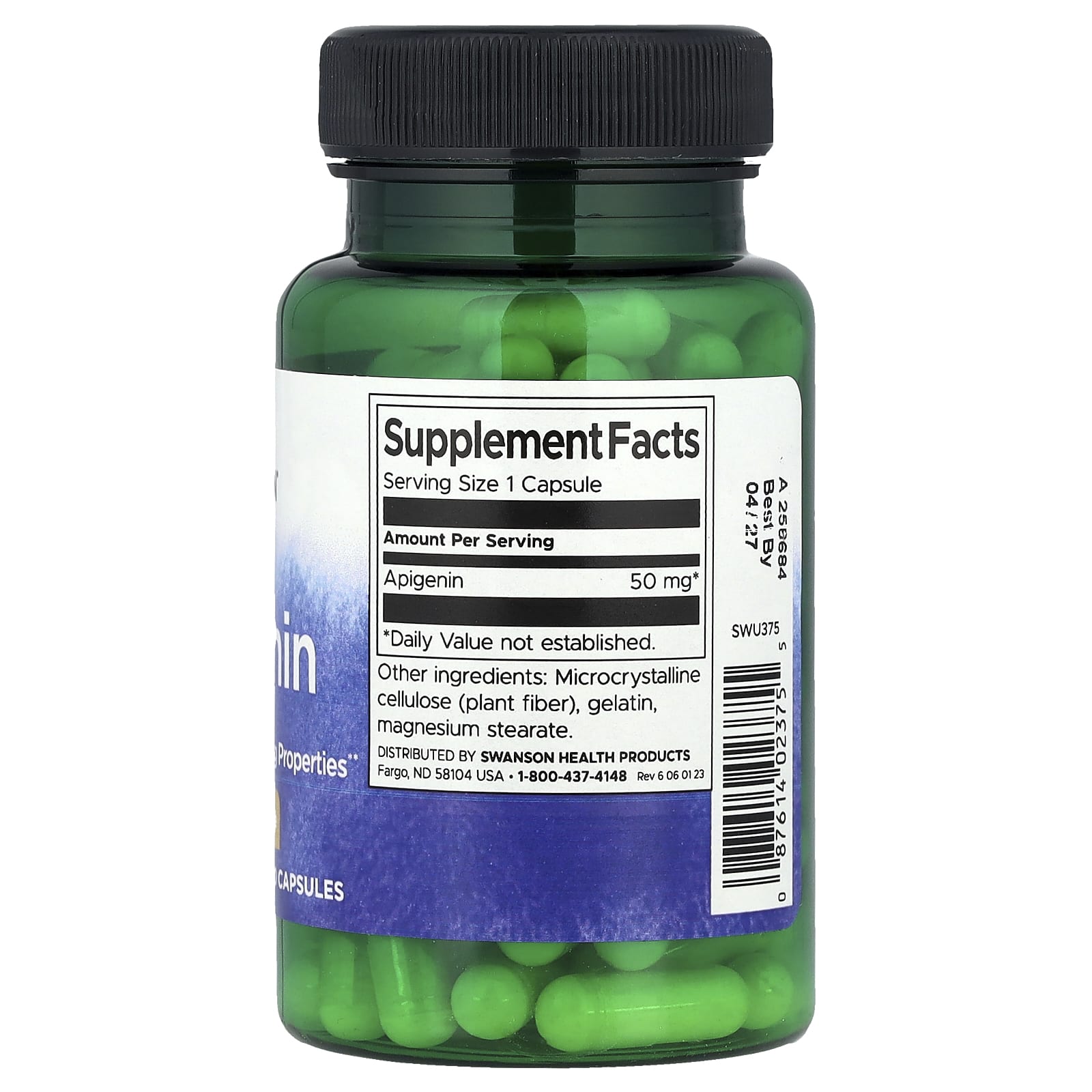 Swanson, Apigenin, 50 mg, 90 Capsules - Image 2