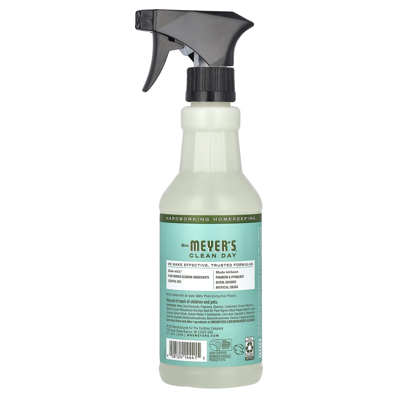 Mrs. Meyers Clean Day, Multi-Surface Everyday Cleaner, Basil Scent, 16 fl oz (473 ml) - Image 2