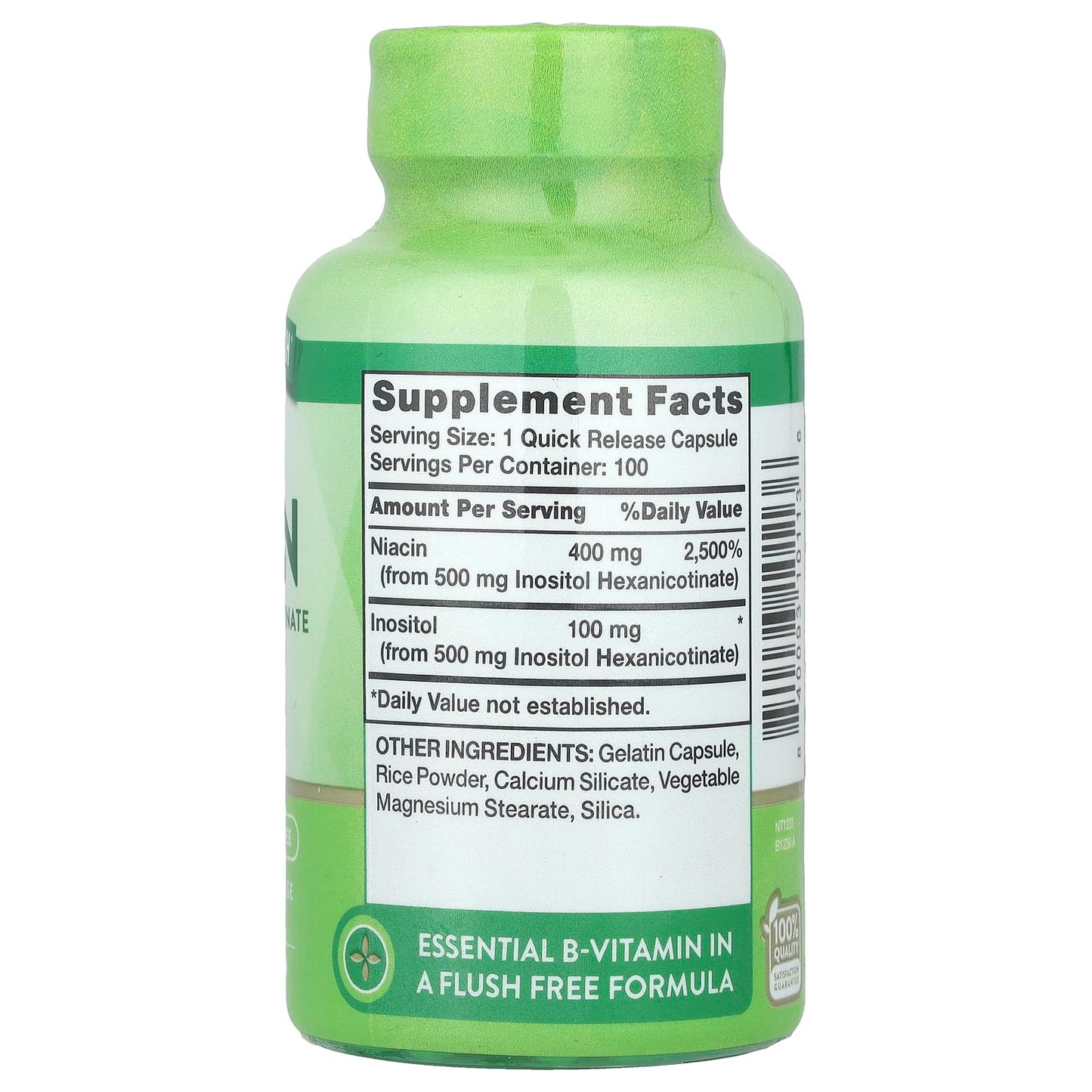Nature's Truth, Flush Free Niacin, 500 mg, 100 Quick Release Capsules - Image 2