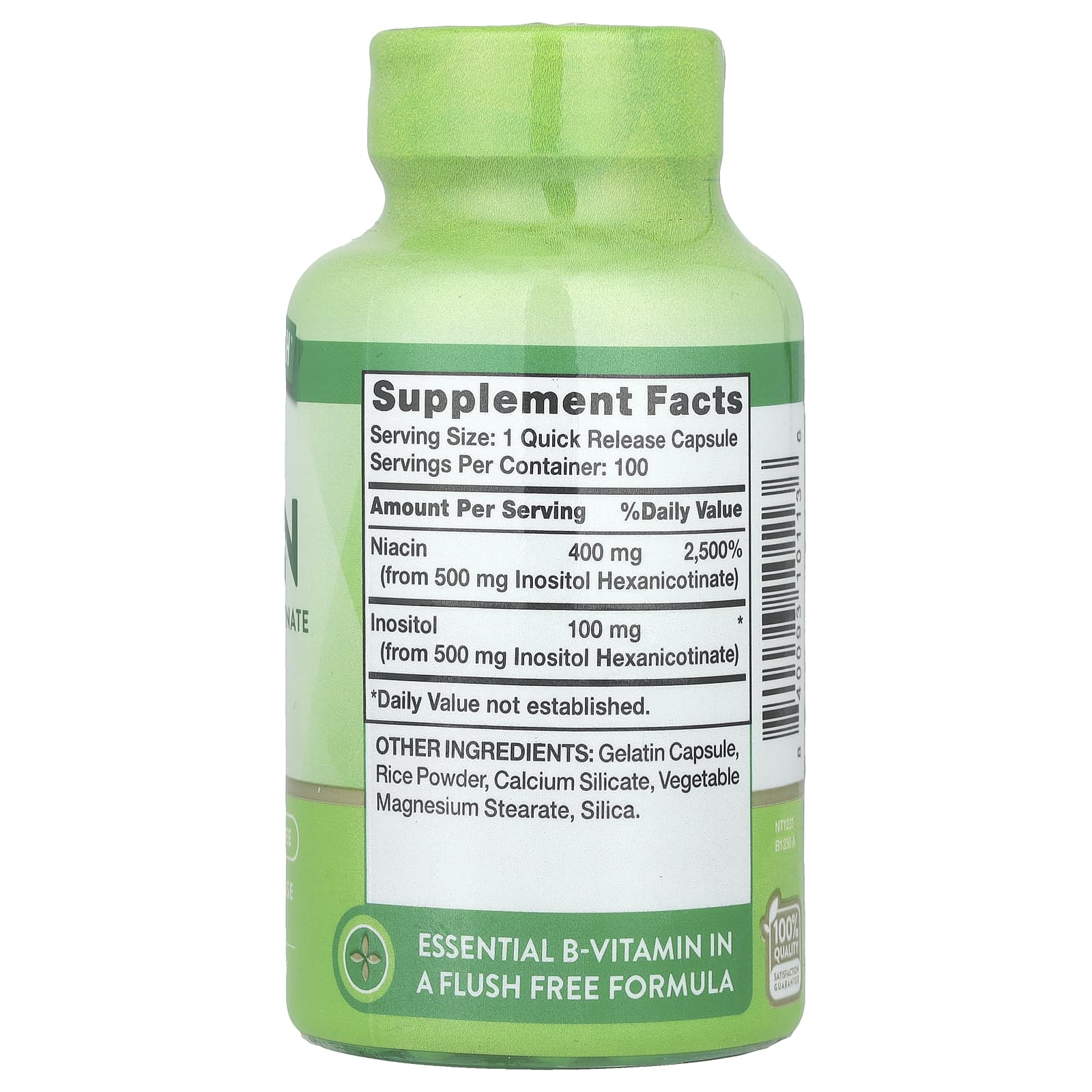 Nature's Truth, Flush Free Niacin, 500 mg, 100 Quick Release Capsules - Image 2