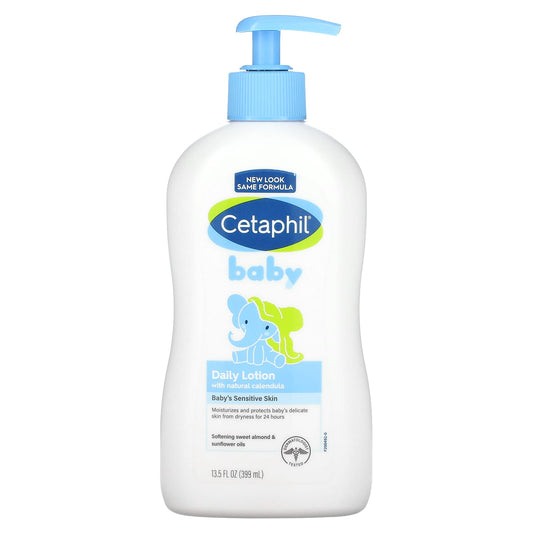 Cetaphil Baby Daily Lotion with Natural Calendula, 13.5 fl oz - Image 1