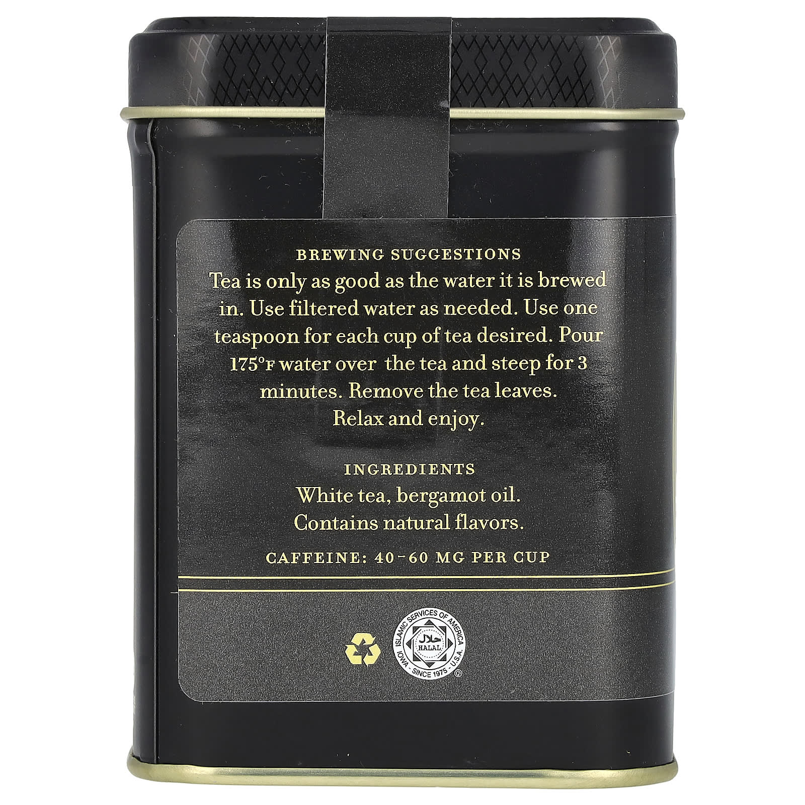 Harney & Sons White Winter Early Grey White Tea 2 oz (56g) - Image 2