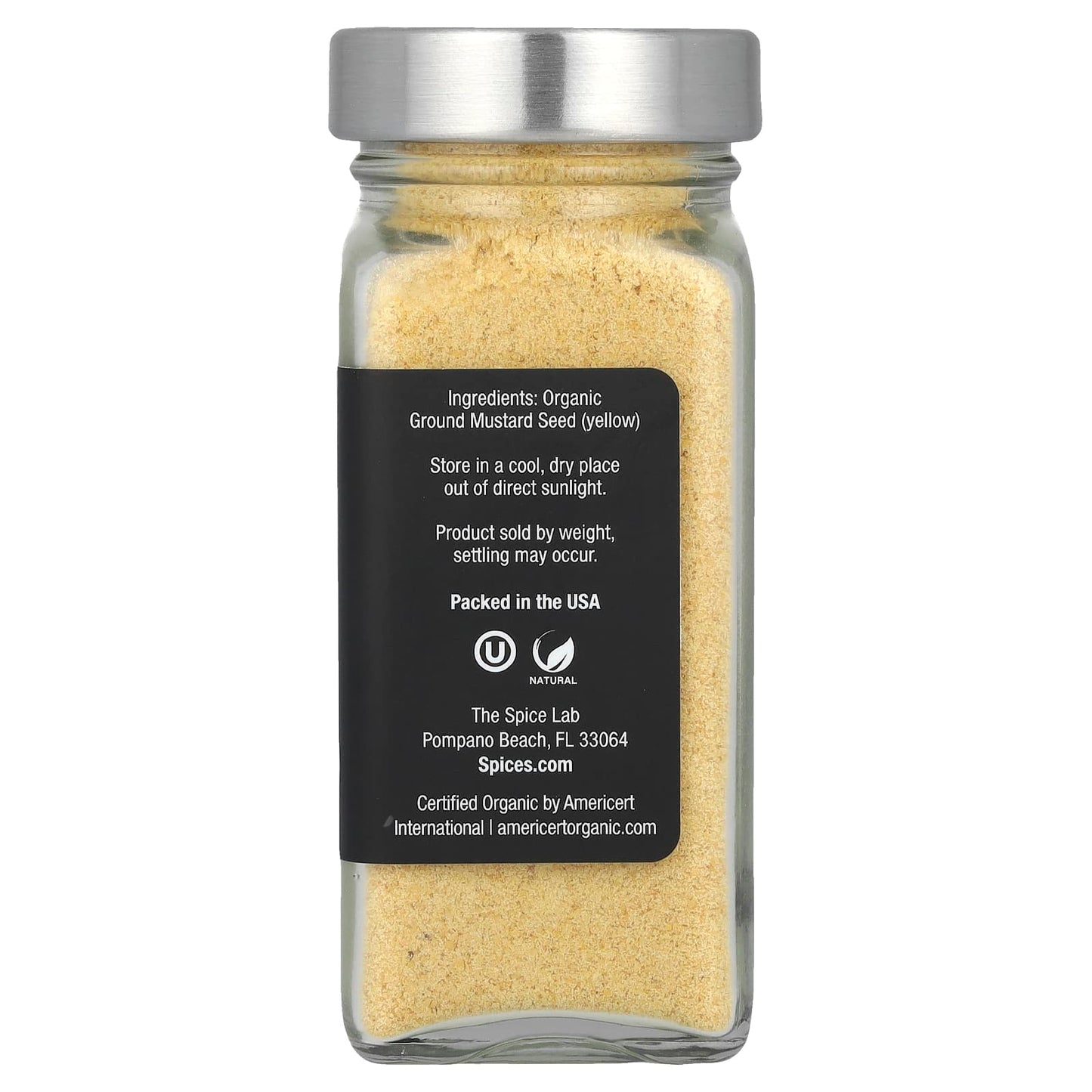 The Spice Lab, Organic Ground Mustard, 1.6 oz (45 g) - Image 2