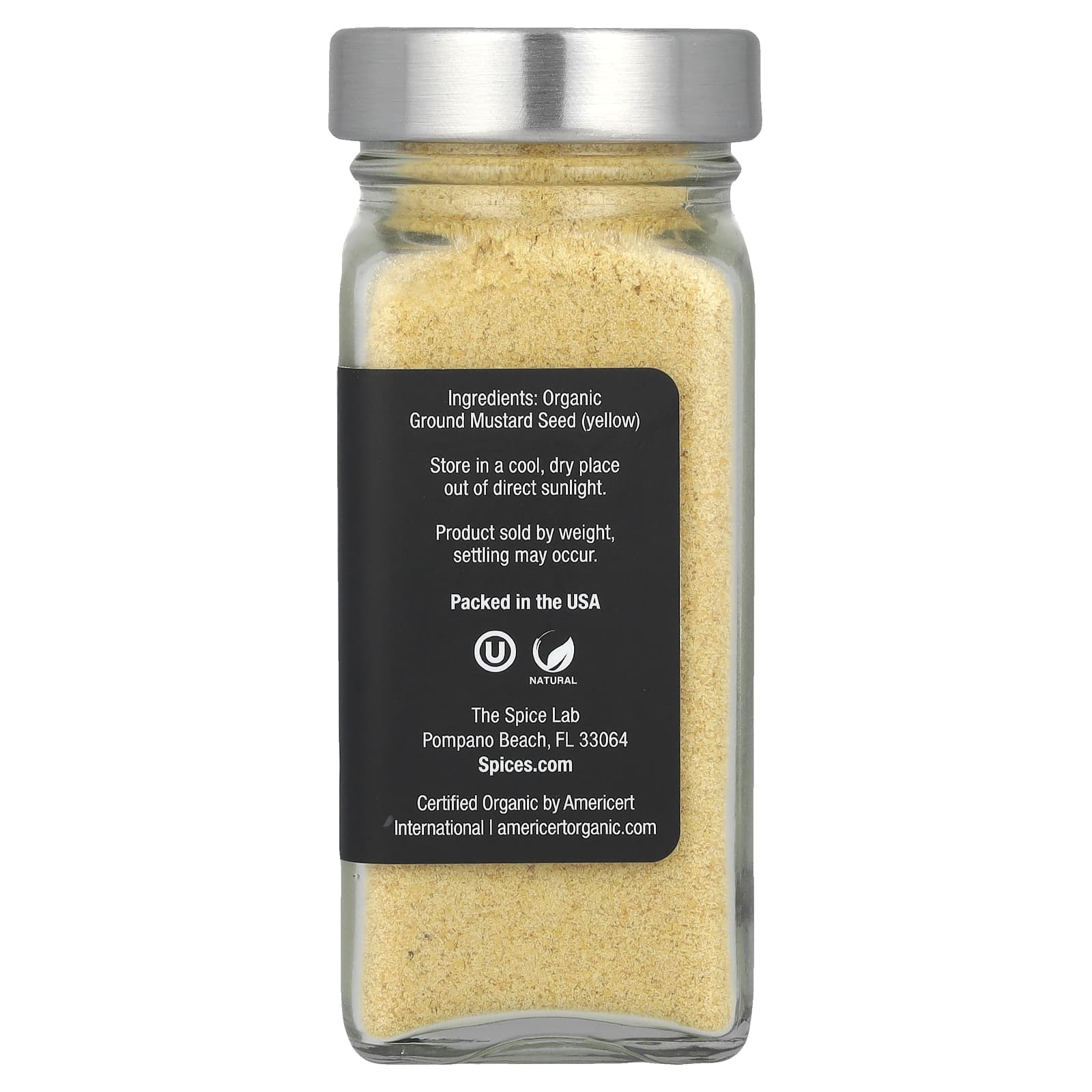 The Spice Lab, Organic Ground Mustard, 1.6 oz (45 g) - Image 2