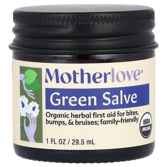 Motherlove, Green Salve, 1 fl oz (29.5 ml) - Image 1