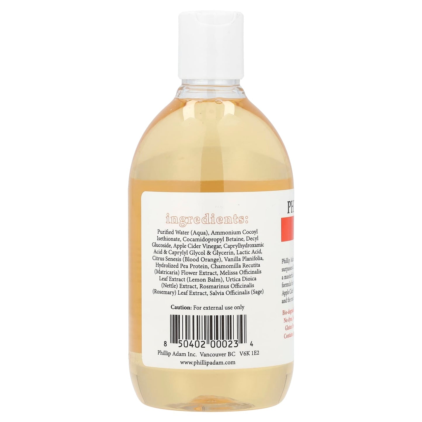 Phillip Adam, Shampoo, Orange Vanilla, 12 fl oz (355 ml) - Image 2