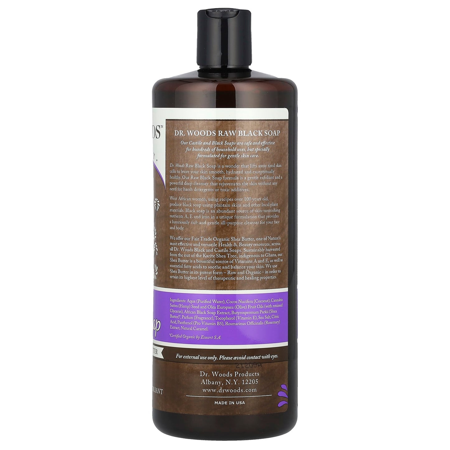 Raw Black Soap with Fair Trade Shea Butter for Gentle Skin Care - Image 2