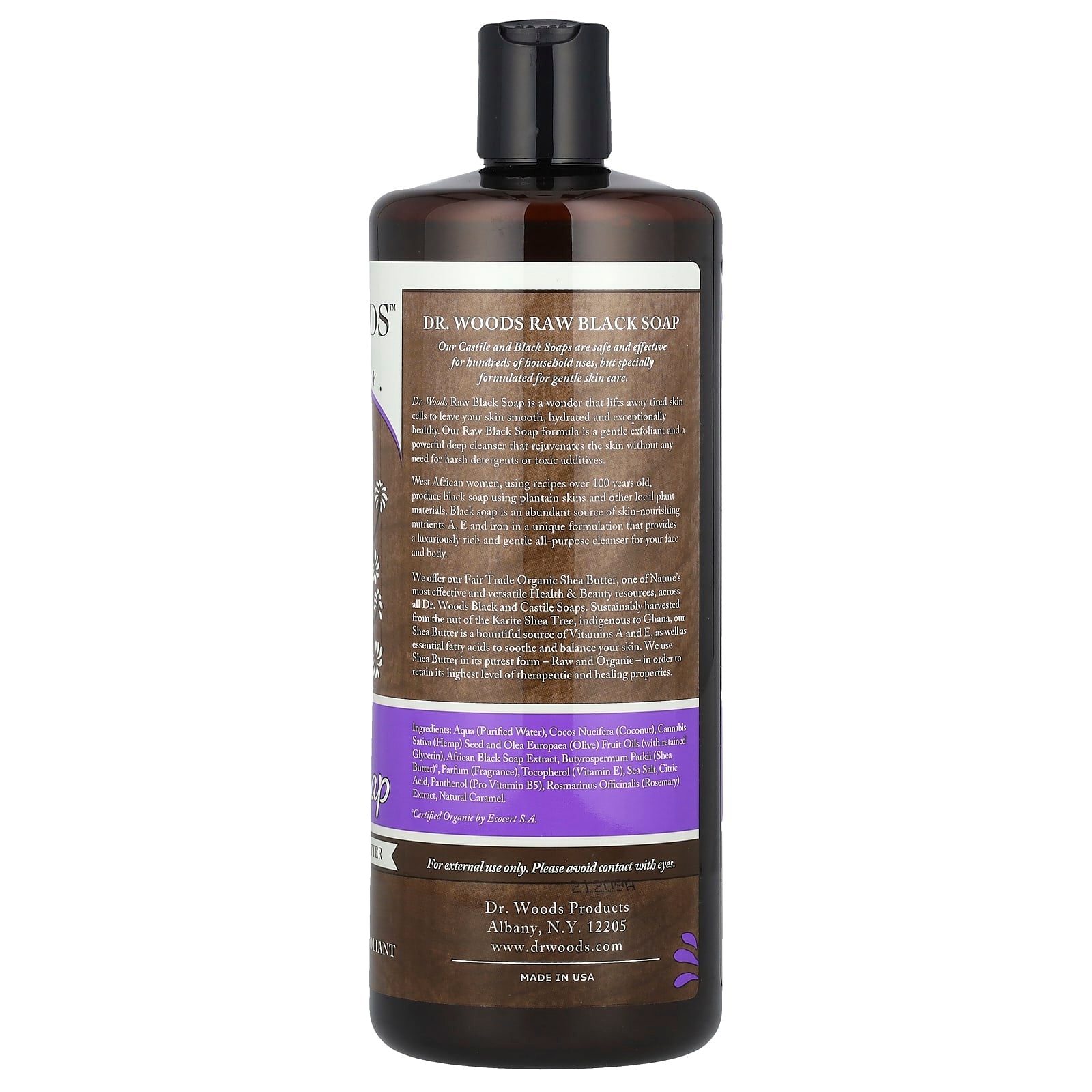 Raw Black Soap with Fair Trade Shea Butter for Gentle Skin Care - Image 2