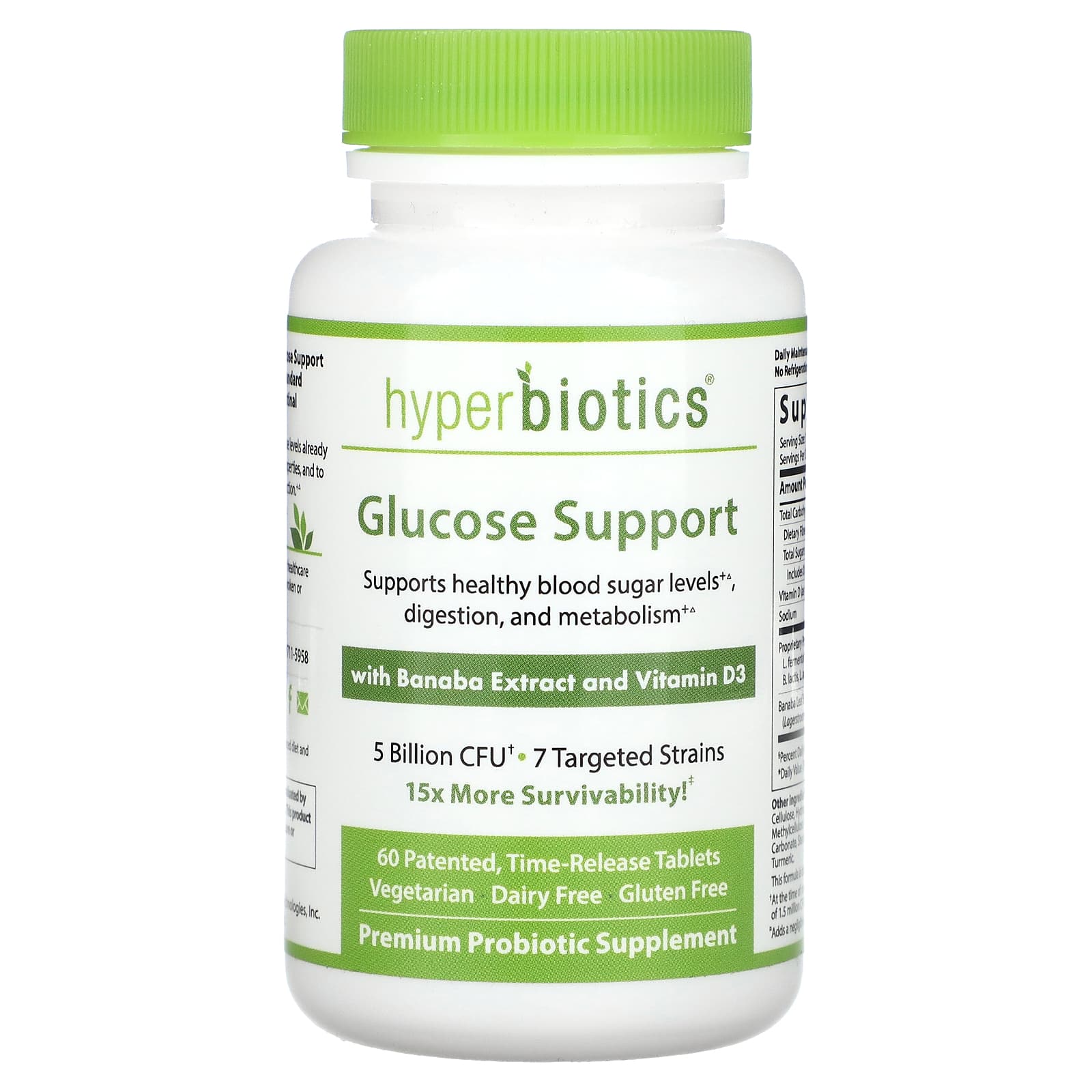 Banaba Extract & Vitamin D3 Probiotics for Healthy Blood Sugar - Image 1